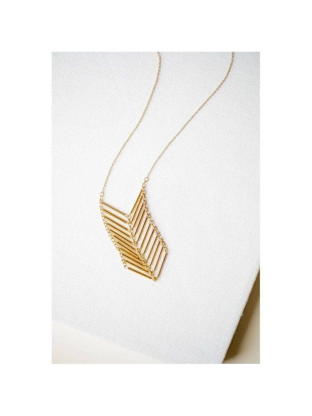 Purpose Jewelry Small Chevron Necklace Handmade By Trafficking Rescued W…